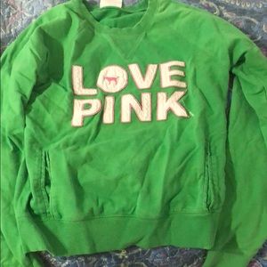 Pink front pocket crew